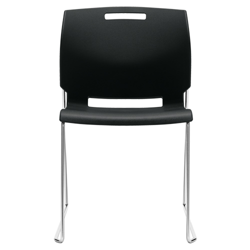 Chair, Plastic, 32-1/2" High, 300 lbs. Capacity, Black Kelford