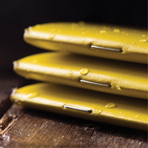 All-Weather Notebook, Soft Cover, Yellow, 48 Pages, 4-5/8" W x 7" L Kelford