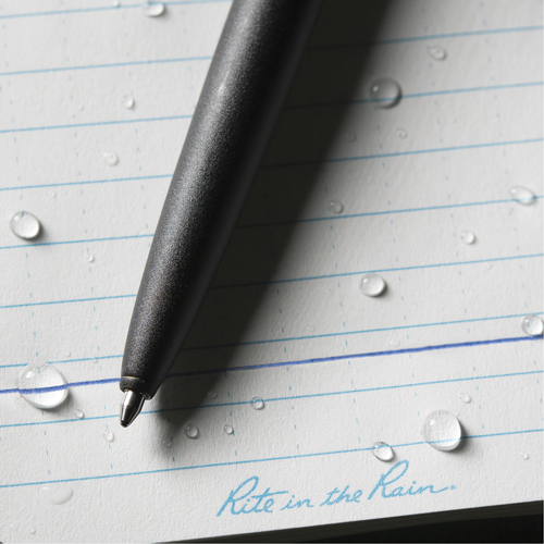 Stylo en m&eacute;tal &agrave; l'&eacute;preuve des intemp&eacute;ries, Bleu, 0,8 mm, R&eacute;tractable Kelford