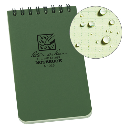 Carnet de notes de poche &agrave; spirale, Couverture souple, Vert, 100 Pages, 3" , 5"  Kelford
