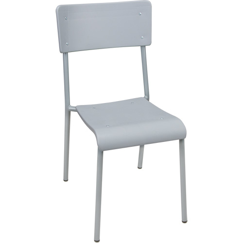 Chaises empilables Ventura, Polypropyl&egrave;ne, Hauteur 36", Capacit&eacute; 300 lb, Gris Kelford