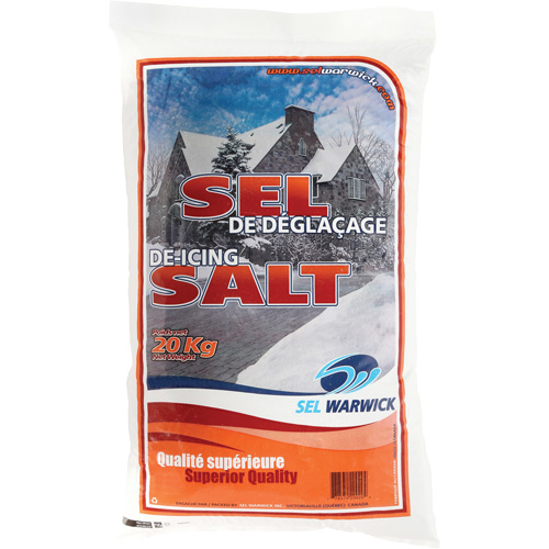Sel fondant &agrave; glace, 44,1 lb (20 kg), Sac, -10°C (14°F) Kelford