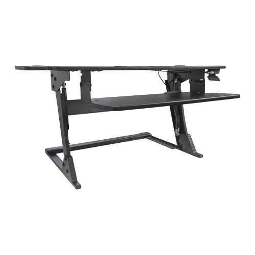 Goya Sit-Stand Workstation, Desktop Unit, 20" H x 42" W x 16" D, Black Kelford