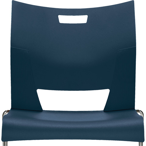 Chaise de formation sans bras Duet, Plastique, Hauteur 33-1/4", Capacit&eacute; 350 lb, Bleu Kelford