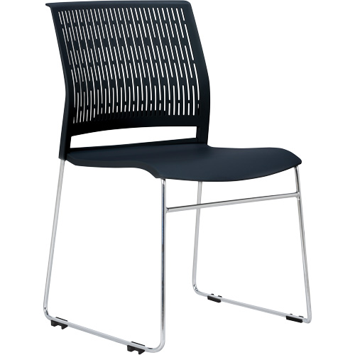 Activ Series Stacking Chairs, Polypropylene, 32-3/8" High, 275 lbs. Capacity, Black Kelford