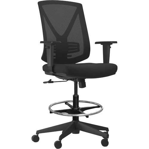 Activ Series Synchro-Tilt Adjustable Chair, Fabric/Mesh, Black, 275 lbs. Capacity Kelford