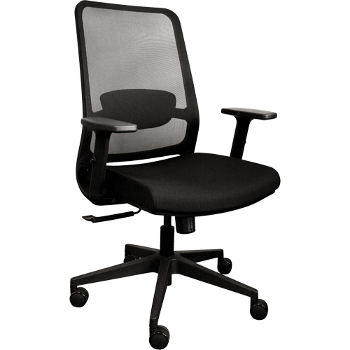 Activ Series Synchro-Tilt Office Chair, Fabric/Mesh, Black, 275 lbs. Capacity Kelford