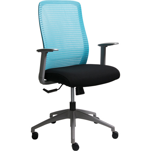 Era Series Adjustable Office Chair, Fabric/Mesh, Blue, 275 lbs. Capacity Kelford
