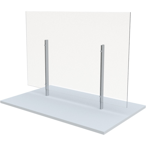 Freestanding Board Mount Sneeze Guard, 36" W x 36" H Kelford