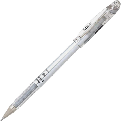 Stylo gel m&eacute;tallique Slicci, Argent, 0,8 mm Kelford