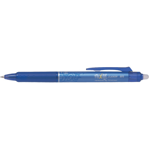 Frixion Point Clicker Pen, Blue, 0.5 mm, Retractable Kelford