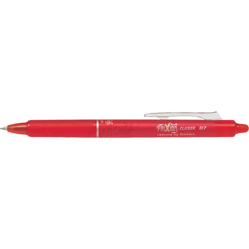 Frixion Point Clicker Pen, Red, 0.7 mm, Retractable Kelford