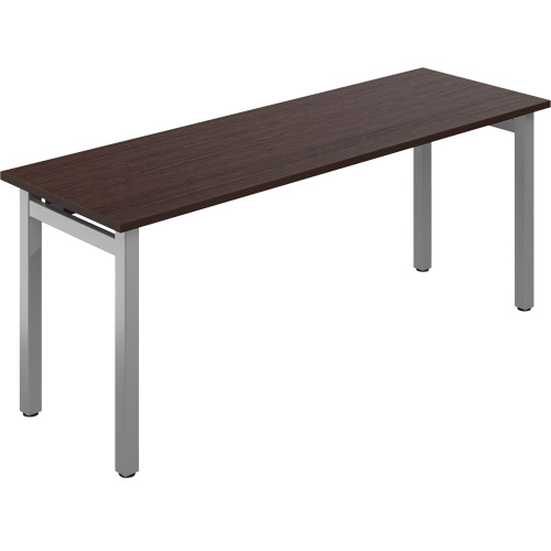 Newland Table Desk, 29-7/10" L x 72" W x 29-3/5" H, Dark Brown Kelford