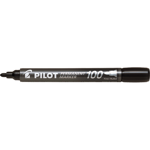 Marqueur permanent Pilot 100, Ronde, Noir Kelford