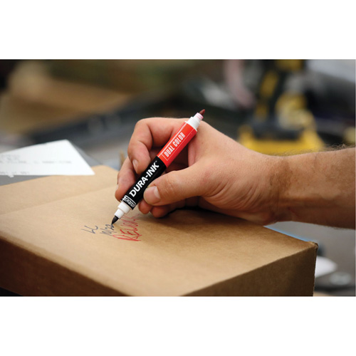 Markal&reg; Dura-Ink&reg; Dual Colour Permanent Ink Marker, Black/Red, Bullet Tip Kelford