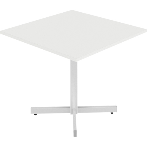 Table carr&eacute;e &agrave; hauteur r&eacute;glable Newland, 36" lo x 36" la x 29" h, Dessus de 1", Stratifi&eacute;, Blanc Kelford