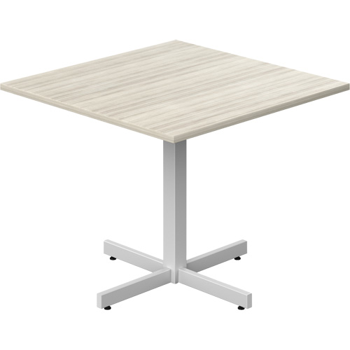 Table carr&eacute;e &agrave; hauteur r&eacute;glable Newland, 36" lo x 36" la x 29" h, Dessus de 1", Stratifi&eacute;, Havane Kelford