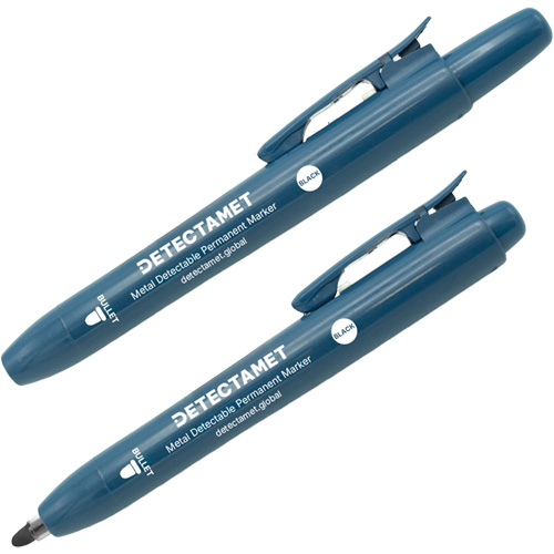 Retractable Permanent Marker, Black, Bullet Tip Kelford