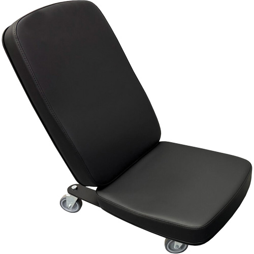 Mini chaise industrielle FLEX, Vinyle, Noir, Capacit&eacute; 280 lb Kelford