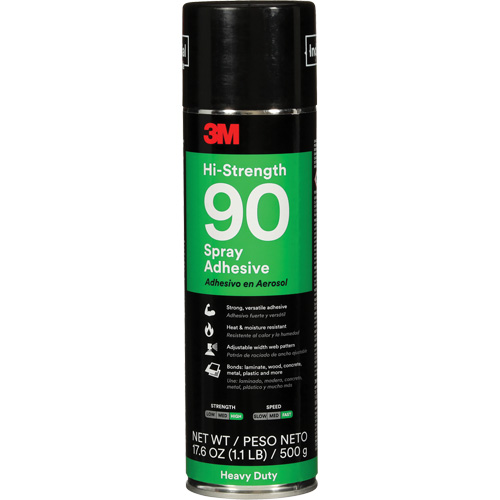 90 High Strength Adhesive, Clear, Aerosol Can Kelford