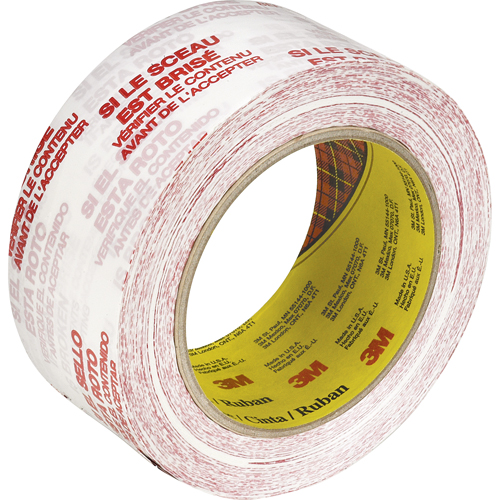 Ruban d'emballage Scotch 3771 avec message, Adh&eacute;sif Thermofusible, 2 mils, 48 mm (1-22/25") x 100 m (328') Kelford