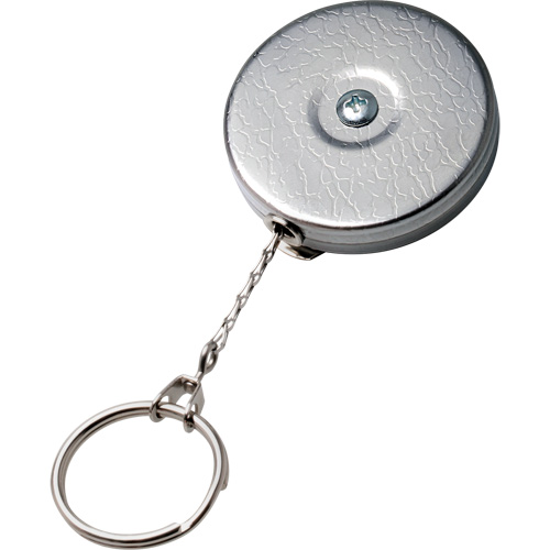 Original Series Retractable Keychain, Chrome, 24" Cable, Belt Clip Attachment Kelford