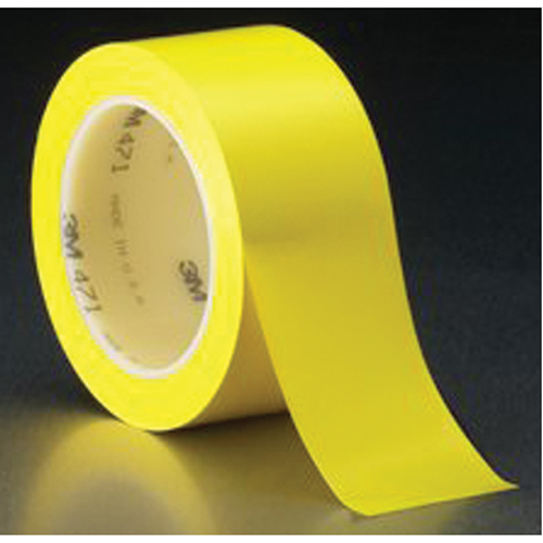 471 Vinyl Tape, 50.8 mm (2") W x 32.9 m (108') L, 5.3 mils, Yellow Kelford