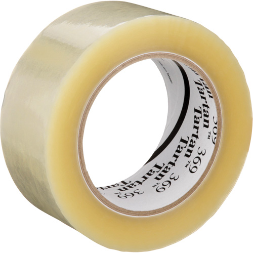 Tartan 369 Box Sealing Tape, Acrylic Adhesive, 1.6 mils, 48 mm (1-22/25") x 100 m (328') Kelford