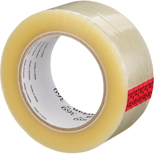 Tartan 369 Box Sealing Tape, Acrylic Adhesive, 1.6 mils, 48 mm (1-22/25") x 100 m (328') Kelford