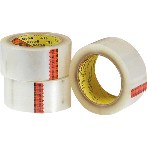 Scotch&reg; 375 Box Sealing Tape, Hot Melt Adhesive, 3.2 mils, 48 mm (1-22/25") x 50 m (164') Kelford