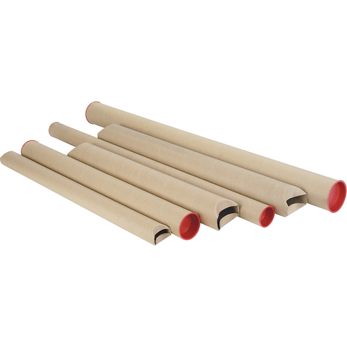 Snap-Seal Mailing Tubes, Round, 3" W x 18" L Kelford