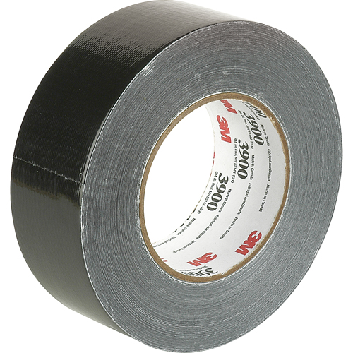 Rubans adh&eacute;sifs 3900 color&eacute;s de cat&eacute;gorie &eacute;conomique, 8 mils, Noir, 48 mm (2") x 55 m (180') Kelford