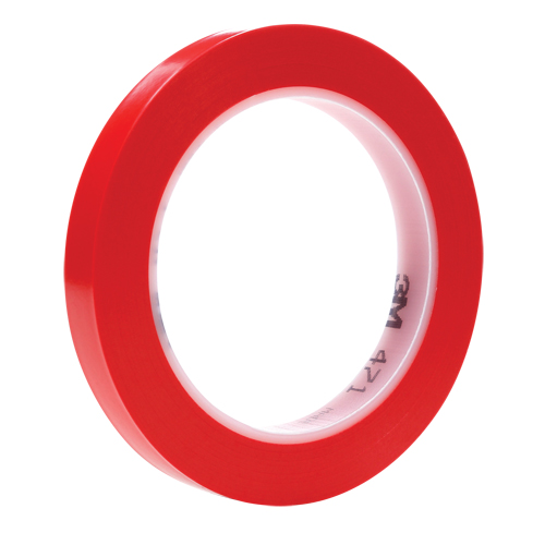 Ruban en vinyle 471, 12 mm (1/2") la x 32,9 m (108') lo, 5,3 mils, Rouge Kelford