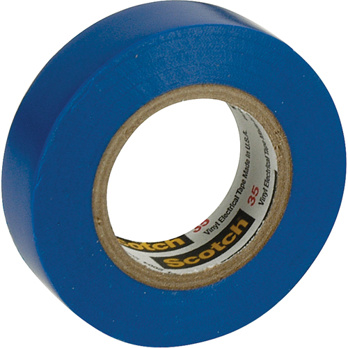 Scotch&reg; 35 Colour Coded Tape, 12.7 mm (1/2") x 20.1 m (66'), Blue, 7 mils Kelford
