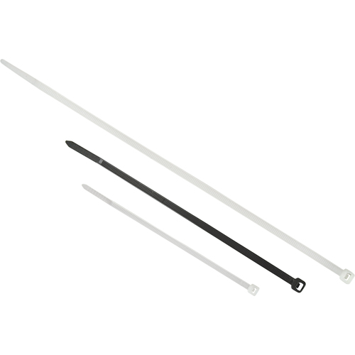 Attaches de c&acirc;bles pour entrepreneur, Longueur 24", R&eacute;sistance &agrave; la traction 175 LB, Naturel Kelford