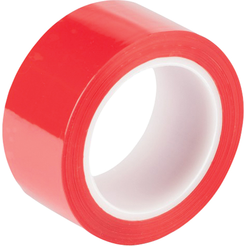Ruban &agrave; coller rouge, 48 mm (1-22/25") x 66 m (216,5')  Kelford