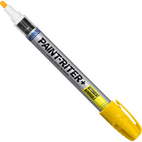 Paint-Riter&reg;+ Detergent Removable Paint Marker, Liquid, Yellow Kelford