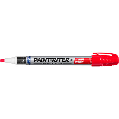 Paint-Riter&reg;+ Detergent Removable Paint Marker, Liquid, Red Kelford