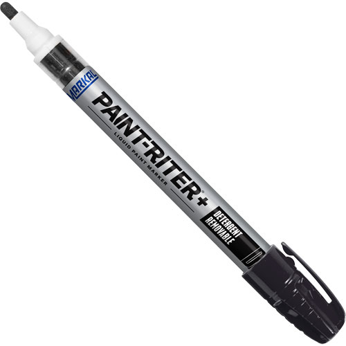 Paint-Riter&reg;+ Detergent Removable Paint Marker, Liquid, Black Kelford
