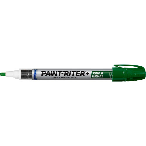 Paint-Riter&reg;+ Detergent Removable Paint Marker, Liquid, Green Kelford