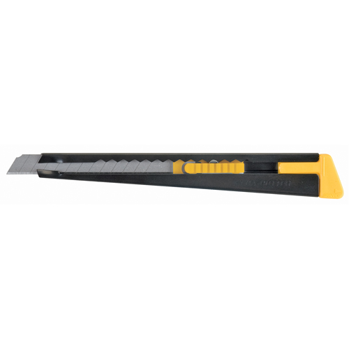 Couteau d'usage g&eacute;n&eacute;ral ATK600, 9 mm, Acier au carbone, Prise en Plastique Kelford