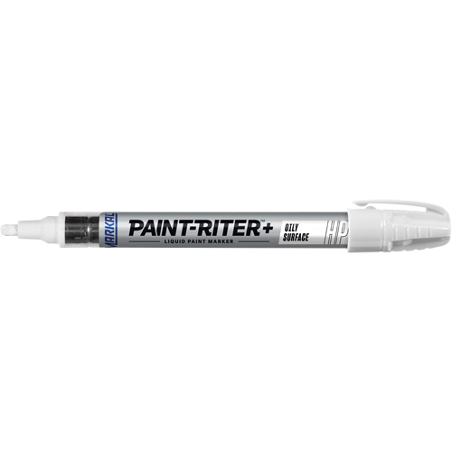 Paint-Riter&reg; + Oily Surface Marker, Liquid, White Kelford