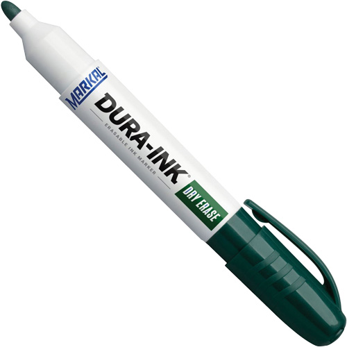 Dura-Ink&reg; Dry Erase Ink Markers, Green, Bullet Tip Kelford