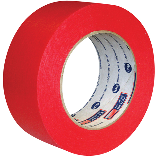 Utility Grade Coloured Masking Tape, 24 mm (1") x 55 m (180'), Red Kelford