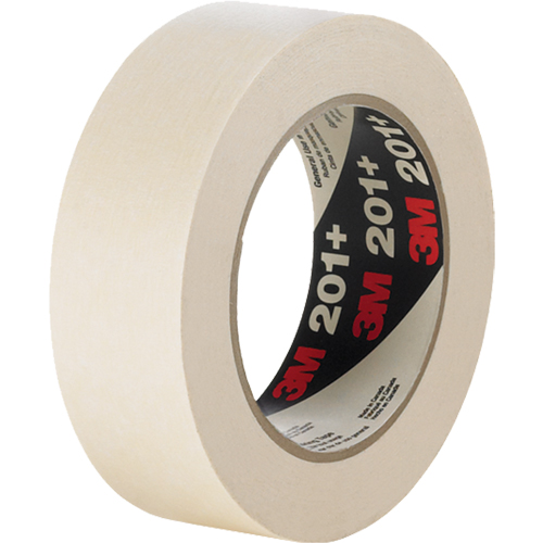 201+ General Use Masking Tape, 1490 mm (59") x 55 m (180'), Tan Kelford