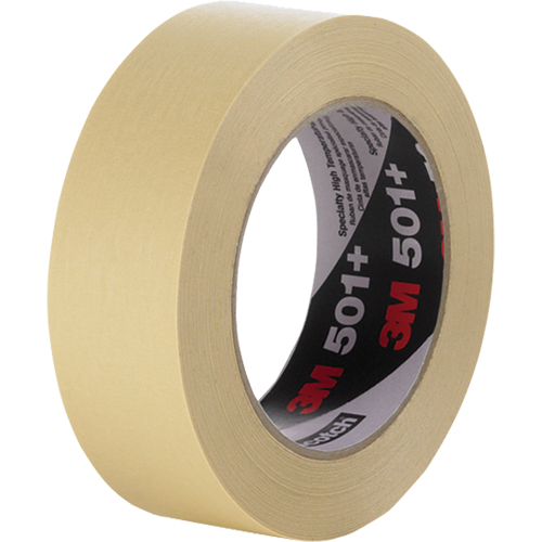 501+ High Temperature Masking Tape, 18 mm (3/4") x 55 m (180'), Tan Kelford