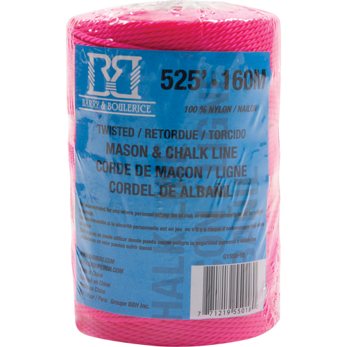 Mason/Chalk Line Rope, 525', Nylon Kelford