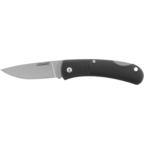 Folding Utility Knife, 2-1/2" Blade, Stainless Steel Blade, Cushion Handle Kelford