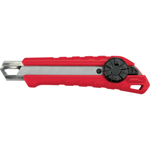 Snap-Off Knife, 18 mm, Carbide, Rubber/Polypropylene Handle Kelford