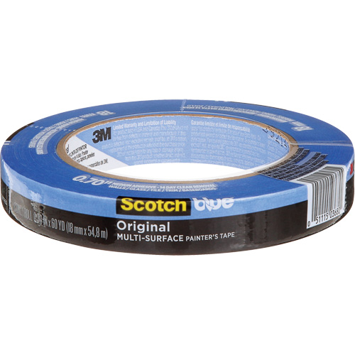 Ruban de peintre multi-surface ScotchBlue Original 2090, 18 mm (3/4") x 54,8 m (180'), Bleu Kelford